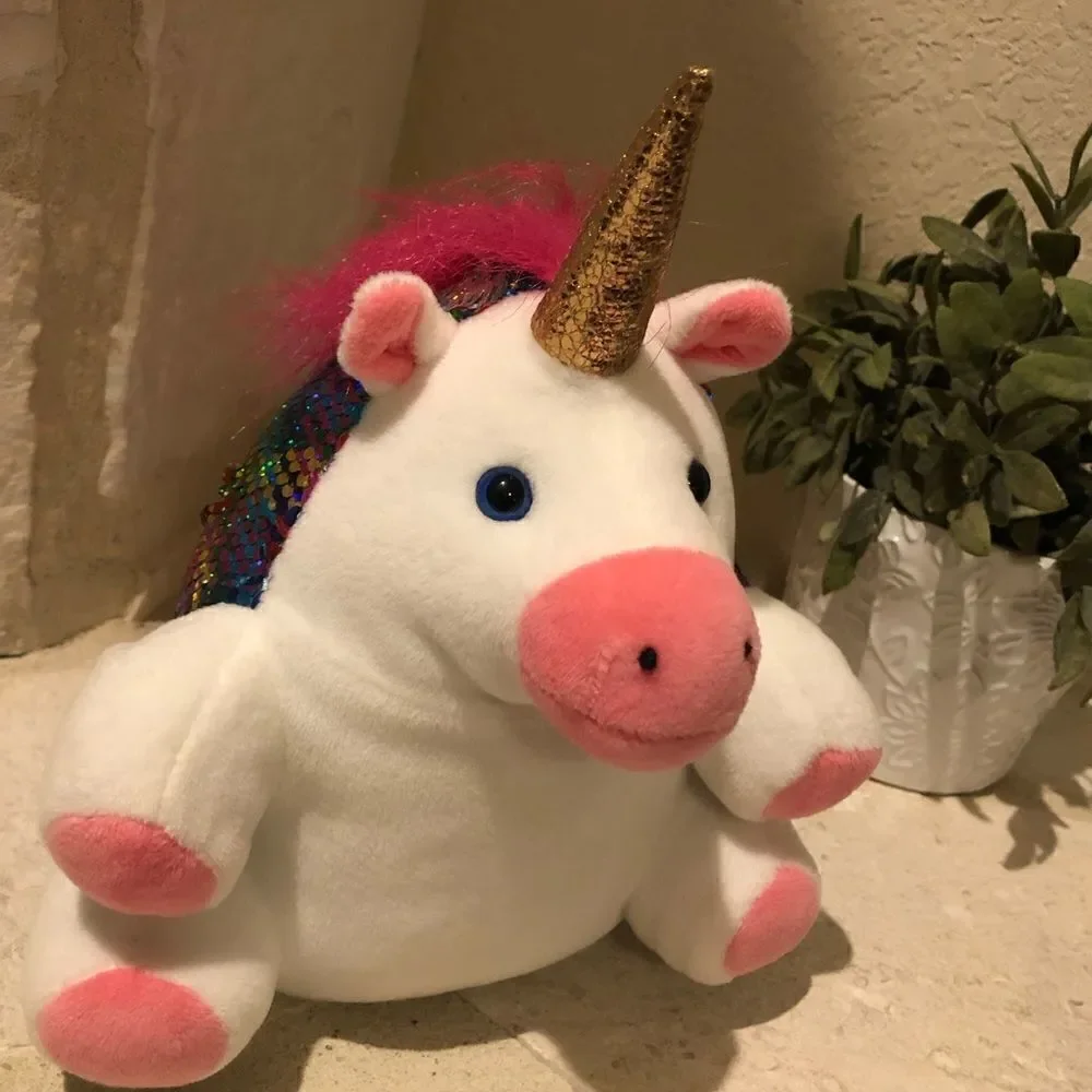 Creativity for Kids Sparkles The Unicorn weighted Plush Toy
